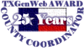 25 year Service Award for TXGenWeb